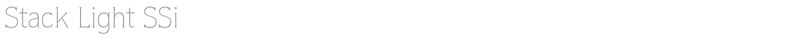 Stack Light SSi font preview